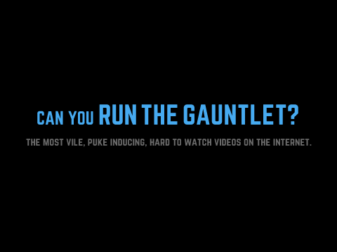 Run The Gauntlet - The Most Disgusting Challenge on the Internet
